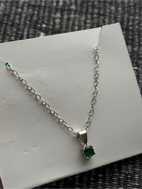 EFFY Princess Cruise Green Solitaire Pendant Necklace
